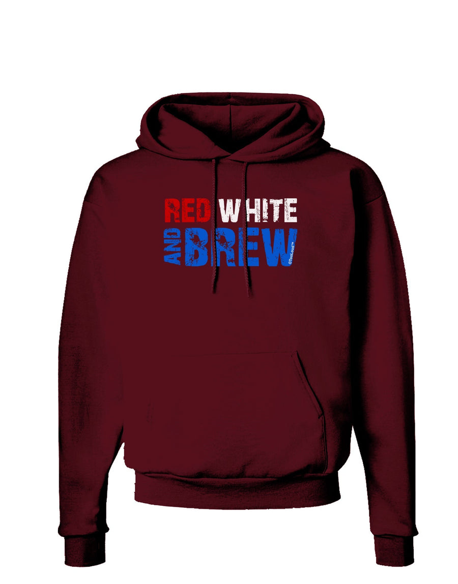 Red White and Brew Color Dark Hoodie Sweatshirt by TooLoud-Hoodie-TooLoud-Black-Small-Davson Sales