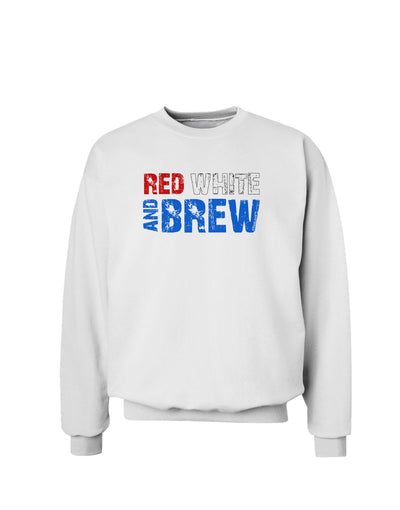 Red White and Brew Color Sweatshirt by TooLoud-Sweatshirts-TooLoud-White-Small-Davson Sales