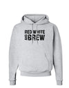 Red White and Brew Hoodie Sweatshirt by TooLoud-Hoodie-TooLoud-AshGray-Small-Davson Sales