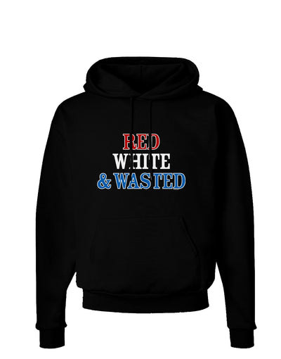 Red White and Wasted Dark Hoodie Sweatshirt-Hoodie-TooLoud-Black-Small-Davson Sales