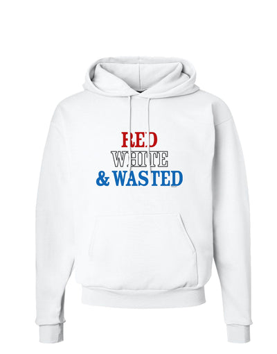 Red White and Wasted Hoodie Sweatshirt-Hoodie-TooLoud-White-Small-Davson Sales