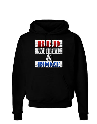 Red White & Booze Dark Hoodie Sweatshirt-Hoodie-TooLoud-Black-Small-Davson Sales