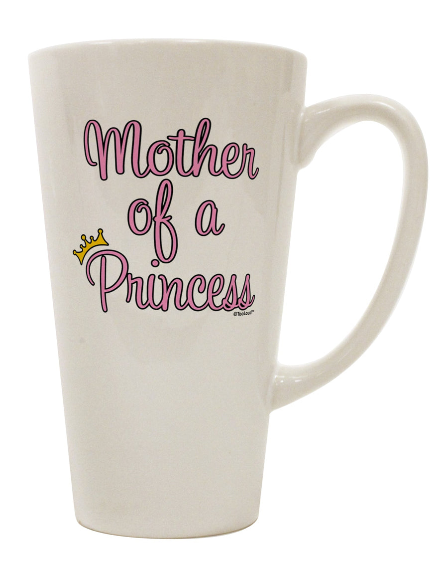 Regal Mother - Exquisite Mom and Daughter Design 16 Ounce Conical Latte Coffee Mug by TooLoud-Conical Latte Mug-TooLoud-White-Davson Sales