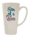 Regal Royalty - Coordinating Mother and Son 16 Ounce Conical Latte Coffee Mug by TooLoud-Conical Latte Mug-TooLoud-White-Davson Sales