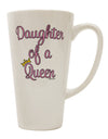 Regal Royalty - Exquisite Mother and Daughter 16 Ounce Conical Latte Coffee Mug Design by TooLoud-Conical Latte Mug-TooLoud-White-Davson Sales