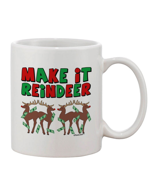 Reindeer-Inspired 11 oz Coffee Mug - Perfect for Festive Sips TooLoud-11 OZ Coffee Mug-TooLoud-White-Davson Sales