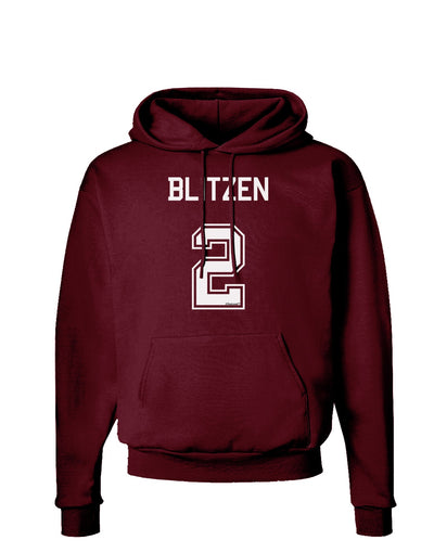 Reindeer Jersey - Blitzen 2 Dark Hoodie Sweatshirt-Hoodie-TooLoud-Maroon-Small-Davson Sales