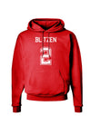 Reindeer Jersey - Blitzen 2 Dark Hoodie Sweatshirt-Hoodie-TooLoud-Red-Small-Davson Sales