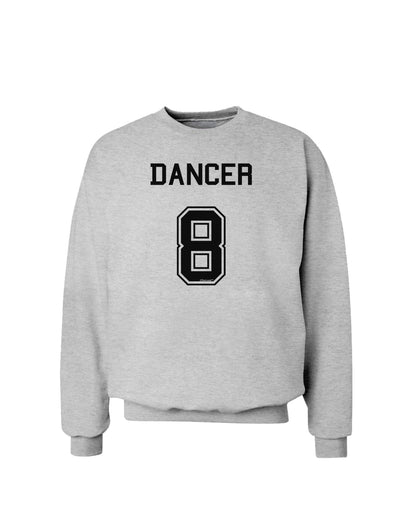 Reindeer Jersey - Dancer 8 Sweatshirt-Sweatshirts-TooLoud-AshGray-Small-Davson Sales
