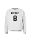 Reindeer Jersey - Dancer 8 Sweatshirt-Sweatshirts-TooLoud-White-Small-Davson Sales