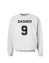 Reindeer Jersey - Dasher 9 Sweatshirt-Sweatshirts-TooLoud-White-Small-Davson Sales