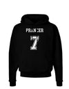 Reindeer Jersey - Prancer 7 Dark Hoodie Sweatshirt-Hoodie-TooLoud-Black-Small-Davson Sales