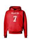 Reindeer Jersey - Prancer 7 Dark Hoodie Sweatshirt-Hoodie-TooLoud-Red-Small-Davson Sales