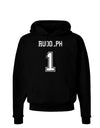 Reindeer Jersey - Rudolph 1 Dark Hoodie Sweatshirt-Hoodie-TooLoud-Black-Small-Davson Sales