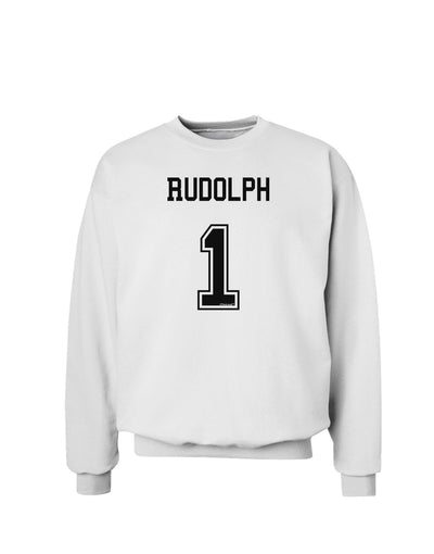 Reindeer Jersey - Rudolph 1 Sweatshirt-Sweatshirts-TooLoud-White-Small-Davson Sales