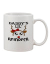 Reindeer-Themed 11 oz Coffee Mug - Perfect for Daddy's Little Girl - TooLoud-11 OZ Coffee Mug-TooLoud-White-Davson Sales