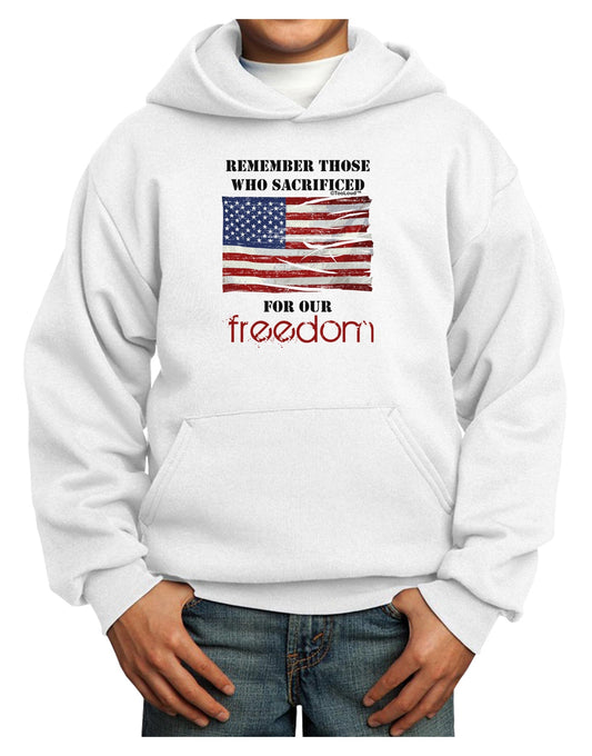 Remember - Veterans Youth Hoodie Pullover Sweatshirt-Youth Hoodie-TooLoud-White-XS-Davson Sales