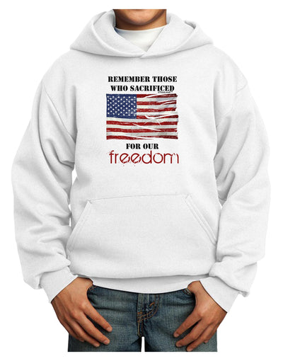 Remember - Veterans Youth Hoodie Pullover Sweatshirt-Youth Hoodie-TooLoud-White-XS-Davson Sales