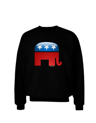 Republican Bubble Symbol Adult Dark Sweatshirt-Sweatshirts-TooLoud-Black-Small-Davson Sales