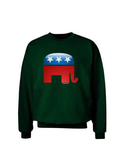 Republican Bubble Symbol Adult Dark Sweatshirt-Sweatshirts-TooLoud-Deep-Forest-Green-Small-Davson Sales