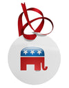 Republican Bubble Symbol Circular Metal Ornament-Ornament-TooLoud-White-Davson Sales