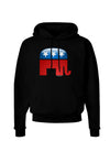 Republican Bubble Symbol Dark Hoodie Sweatshirt-Hoodie-TooLoud-Black-Small-Davson Sales