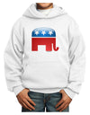 Republican Bubble Symbol Youth Hoodie Pullover Sweatshirt-Youth Hoodie-TooLoud-White-XS-Davson Sales