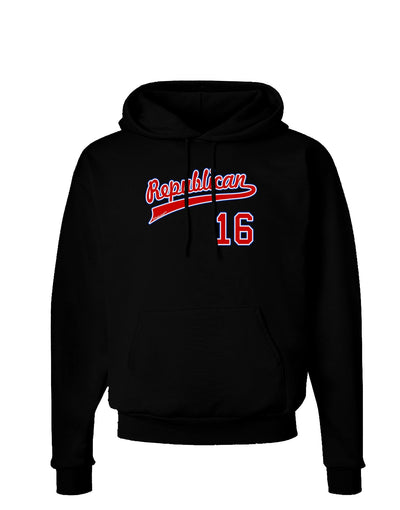 Republican Jersey 16 Dark Hoodie Sweatshirt-Hoodie-TooLoud-Black-Small-Davson Sales