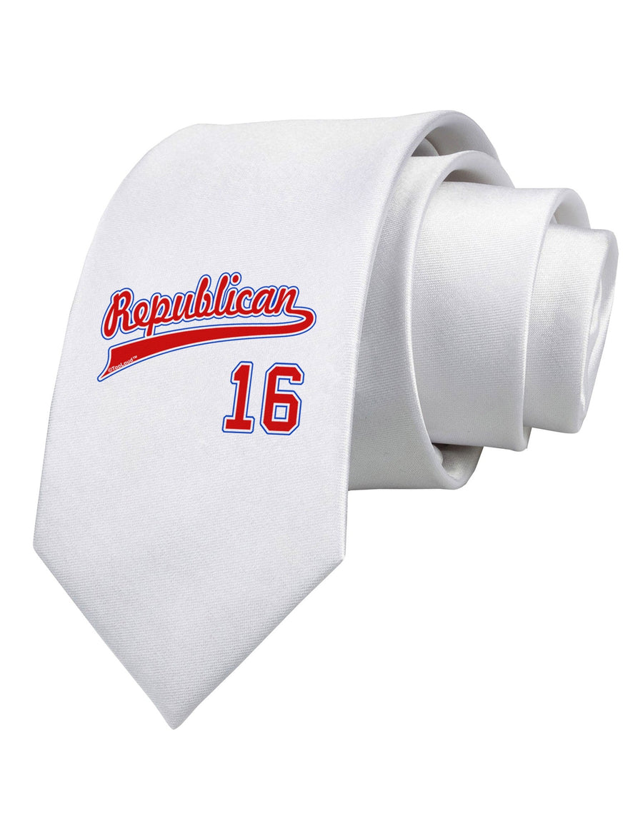 Republican Jersey 16 Printed White Necktie