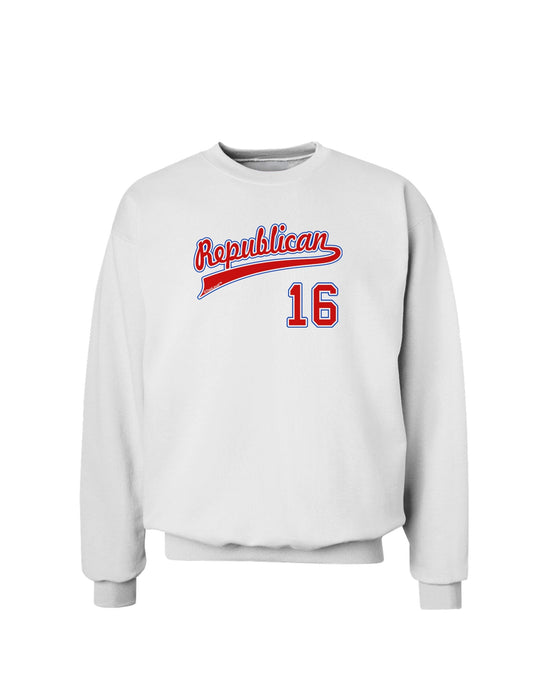 Republican Jersey 16 Sweatshirt-Sweatshirts-TooLoud-White-Small-Davson Sales