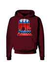 Republican Party Animal Dark Hoodie Sweatshirt-Hoodie-TooLoud-Maroon-Small-Davson Sales