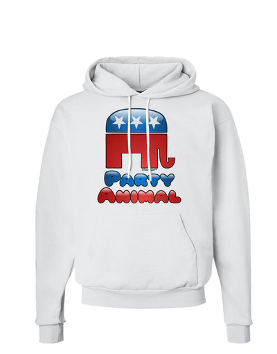 Republican Party Animal Hoodie Sweatshirt-Hoodie-TooLoud-White-Small-Davson Sales