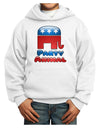 Republican Party Animal Youth Hoodie Pullover Sweatshirt-Youth Hoodie-TooLoud-White-XS-Davson Sales