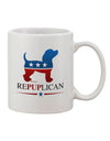 Republican Party Inspired 11 oz Coffee Mug - TooLoud-11 OZ Coffee Mug-TooLoud-White-Davson Sales