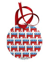 Republican Symbol All Over Circular Metal Ornament All Over Print-Ornament-TooLoud-White-Davson Sales