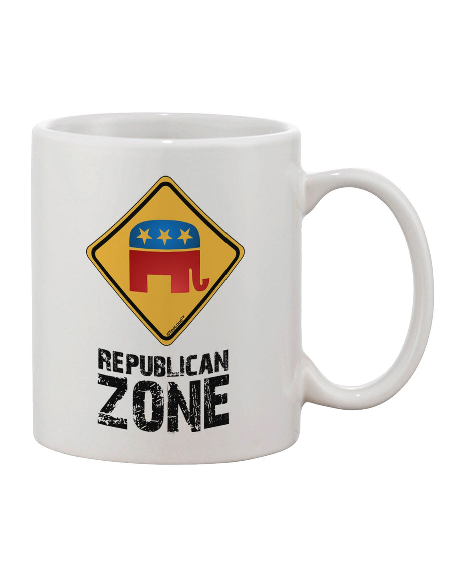 Republican Zone 11 oz Coffee Mug - Expertly Crafted Drinkware-11 OZ Coffee Mug-TooLoud-White-Davson Sales