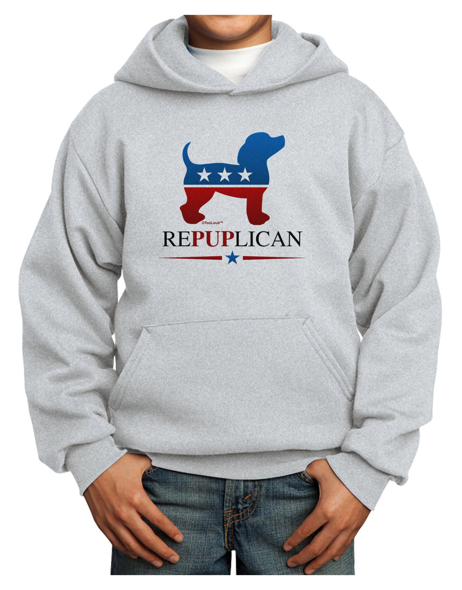 RePUPlican Youth Hoodie Pullover Sweatshirt-Youth Hoodie-TooLoud-White-XS-Davson Sales