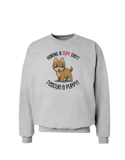 Rescue A Puppy Sweatshirt-Sweatshirts-TooLoud-AshGray-Small-Davson Sales