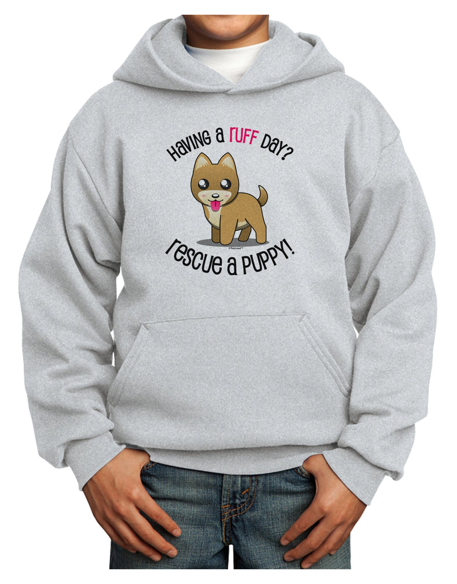 Rescue A Puppy Youth Hoodie Pullover Sweatshirt-Youth Hoodie-TooLoud-White-XS-Davson Sales
