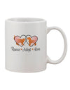 Rescue, Adopt, and Love - Exquisite 11 oz Coffee Mug TooLoud-11 OZ Coffee Mug-TooLoud-White-Davson Sales