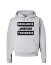 RESILIENCE AMBITION TOUGHNESS Hoodie Sweatshirt-Hoodie-TooLoud-AshGray-Small-Davson Sales