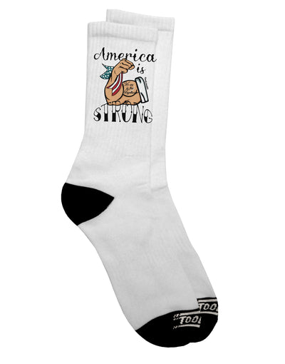 Resilient American Spirit: Conquering Adversity with Dark Adult Socks - TooLoud-Socks-TooLoud-Crew-Ladies-4-6-Davson Sales