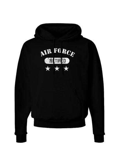 Retired Air Force Dark Hoodie Sweatshirt-Hoodie-TooLoud-Black-Small-Davson Sales