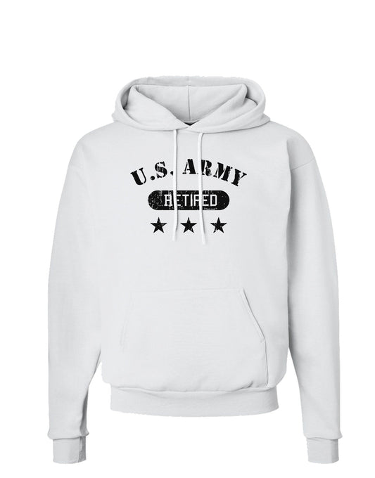 Retired Army Hoodie Sweatshirt-Hoodie-TooLoud-White-Small-Davson Sales