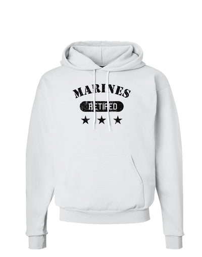 Retired Marines Hoodie Sweatshirt-Hoodie-TooLoud-White-Small-Davson Sales