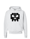 Retro 8-Bit Skull Hoodie Sweatshirt-Hoodie-TooLoud-White-Small-Davson Sales