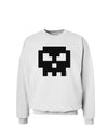 Retro 8-Bit Skull Sweatshirt-Sweatshirts-TooLoud-White-Small-Davson Sales