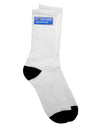 Retro Adult Crew Socks for the Admirers of Intellectual Partners - TooLoud-Socks-TooLoud-White-Ladies-4-6-Davson Sales