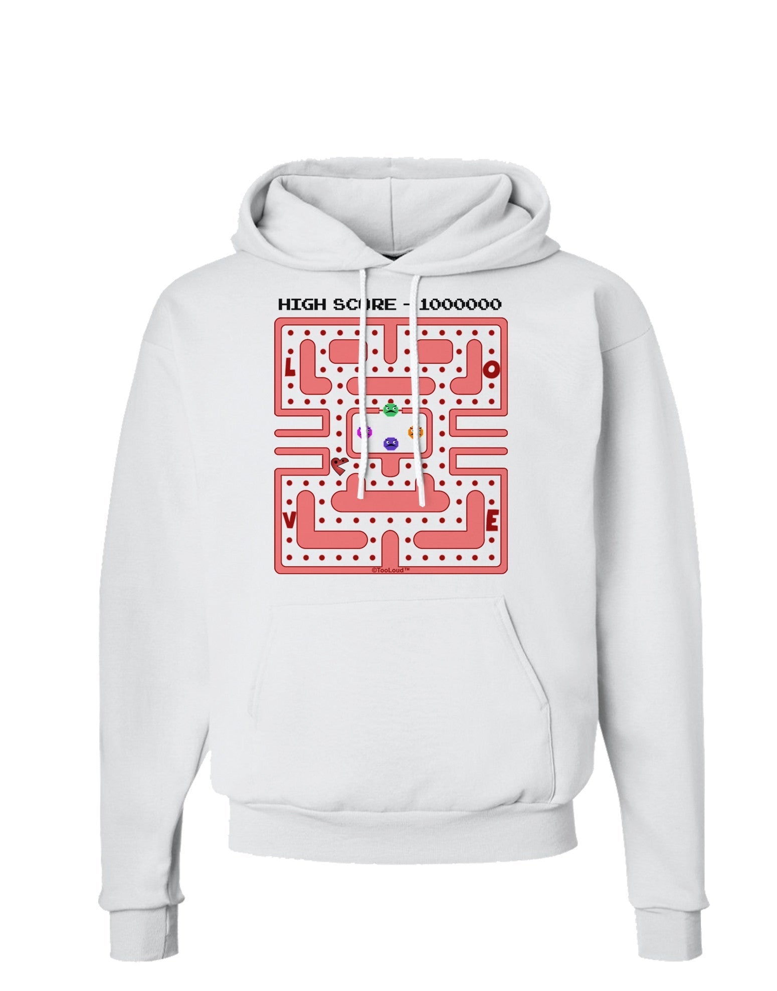 Retro Heart Man Hoodie Sweatshirt-Hoodie-TooLoud-White-Small-Davson Sales