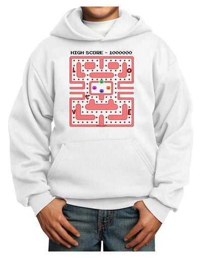 Retro Heart Man Youth Hoodie Pullover Sweatshirt-Youth Hoodie-TooLoud-White-XS-Davson Sales